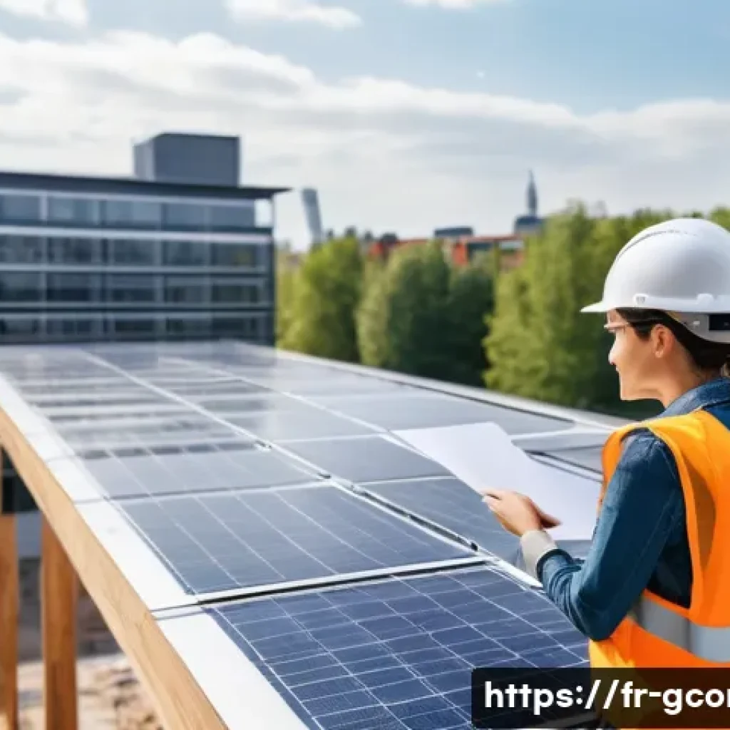 친환경건설기사 취업 과정에서 주의할 점 - **Prompt 1: Sustainable Construction Innovation**
"A diverse team of male and female engineers, ...