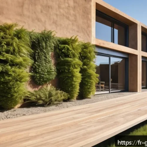 친환경건설기사 학습 필수 이론 - A modern eco-friendly French countryside house constructed with natural raw earth walls using the pi...